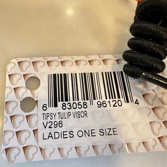 Glove it Tipsy Tulip Womens Adjustable Coil Visor Comfortable Colorful Golf Gear - Picture 3 of 4